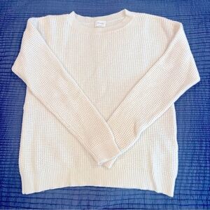 Aritzia Wilfred Free Cream Merino Wool Sweater